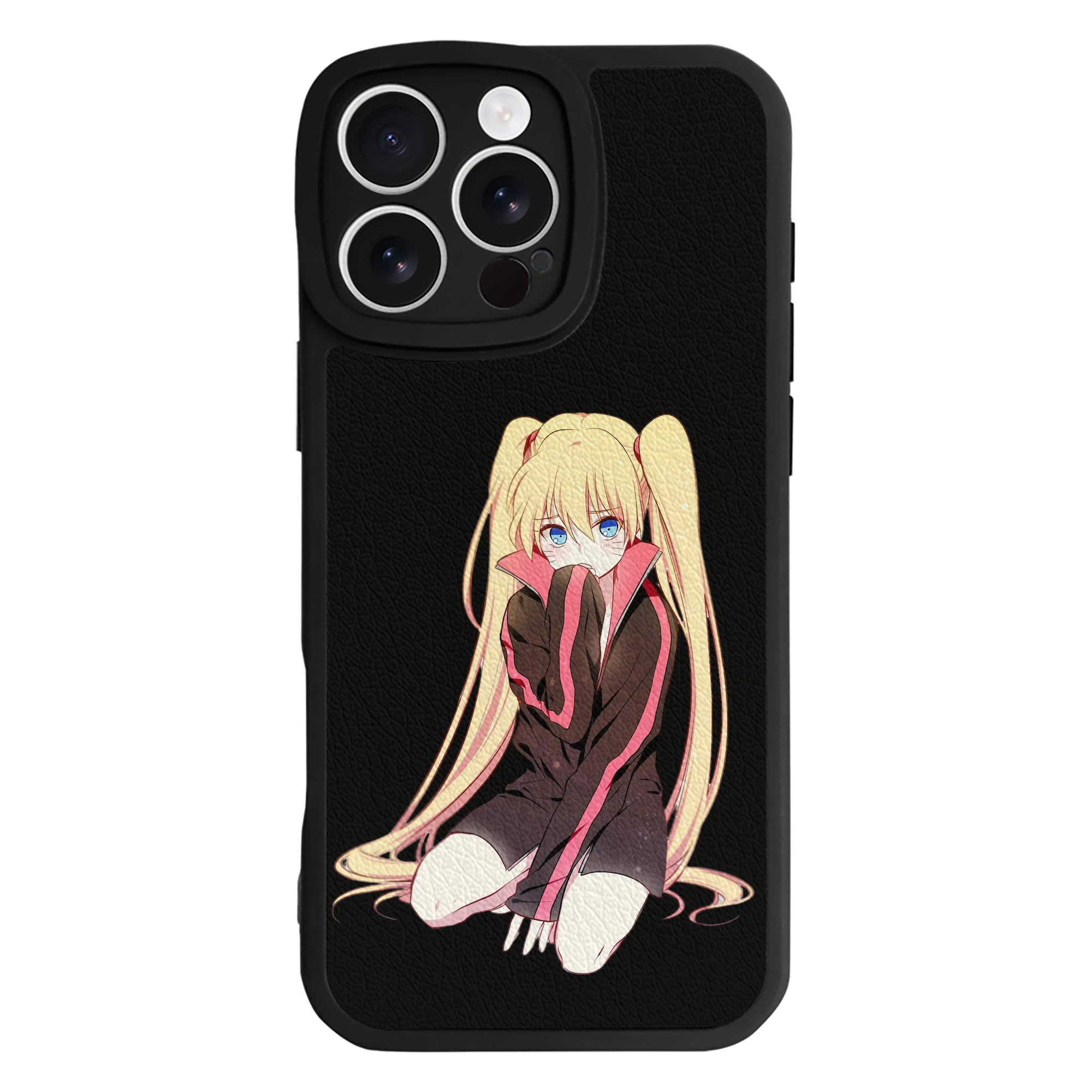 （画像用） NARUTO -ナルト- うずまき ナルト Uzumaki Naruto 【iPhone 16シリーズ対応】シリコンスマホケース（レザー調） 材質：シリコン